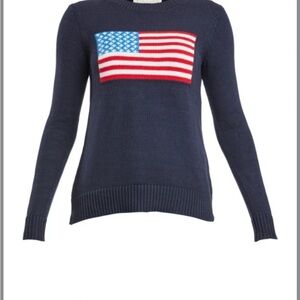 Sail to Stable STS Navy Sweater with American Flag